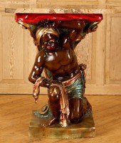 MARBLE TOP CONSOLE POLYCHROMED