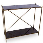 MARBLE TOP CONSOLE TABLEDESCRI