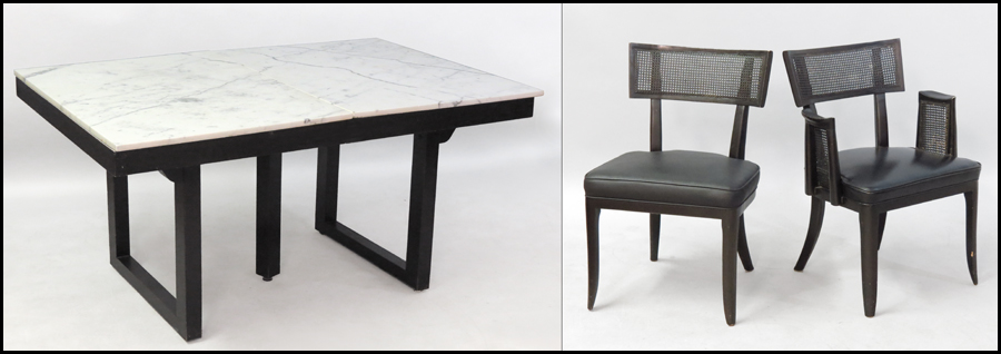 MARBLE TOP DINING TABLE. Together