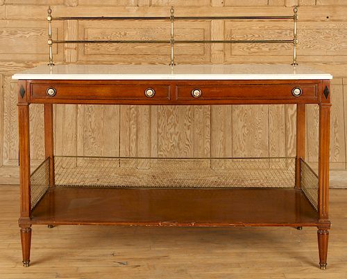 MARBLE TOP DIRECTOIRE STYLE