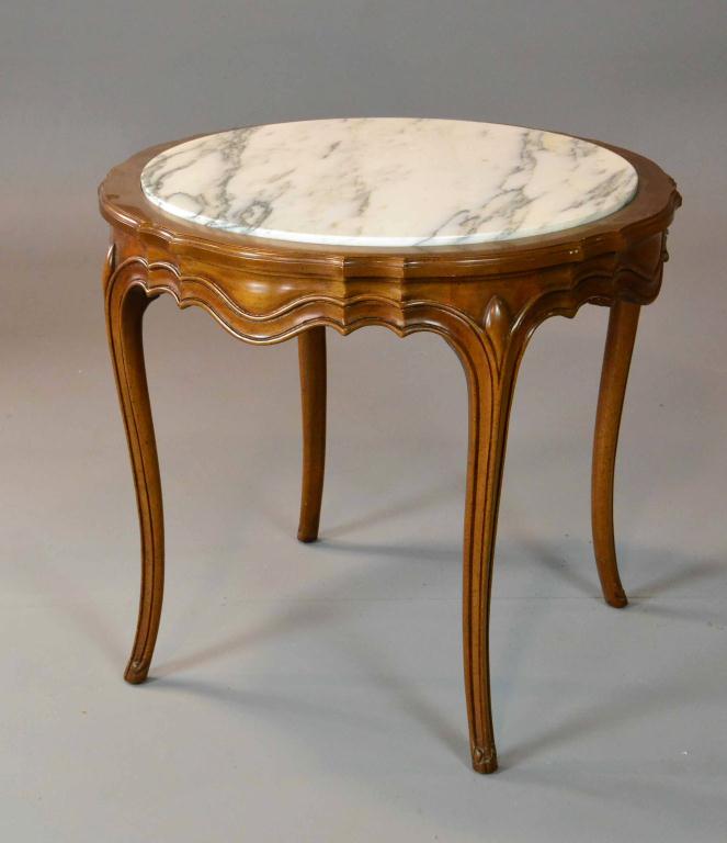 MARBLE TOP LAMP TABLEVery nice
