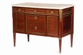 MARBLE TOP ORMOLU MOUNTED FREN