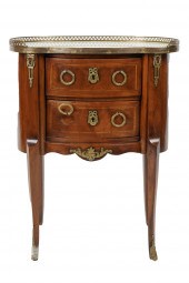 MARBLE-TOP PETITE COMMODEwith
