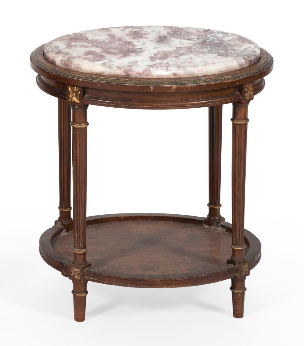 MARBLE-TOP STAND 20TH CENTURY