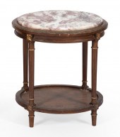 MARBLE-TOP STAND 20TH CENTURY