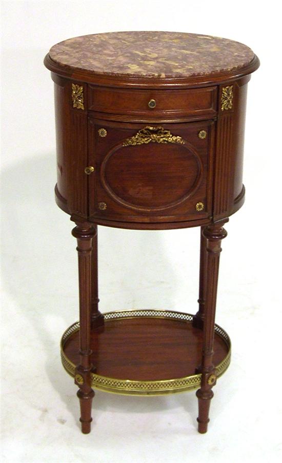 Marble top stand  single drawer