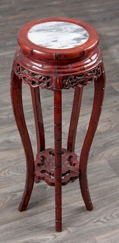 MARBLE TOP TALL STANDWood stand