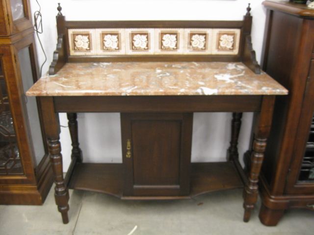 Marble Top Washstand tile