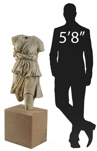 MARBLE TORSO DIANA THE HUNTRESS