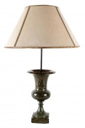MARBLE URN-FORM TABLE LAMPwith