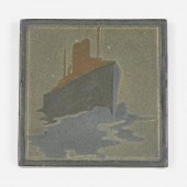 Marblehead Pottery. trivet til