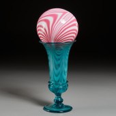 MARBRIE GLASS WITCH BALL ON DE