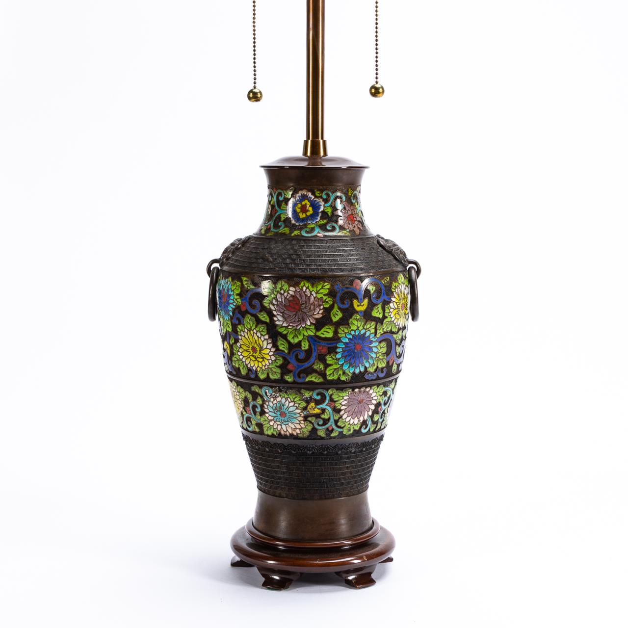 MARBRO LAMP COMPANY, CLOISONNE VASE