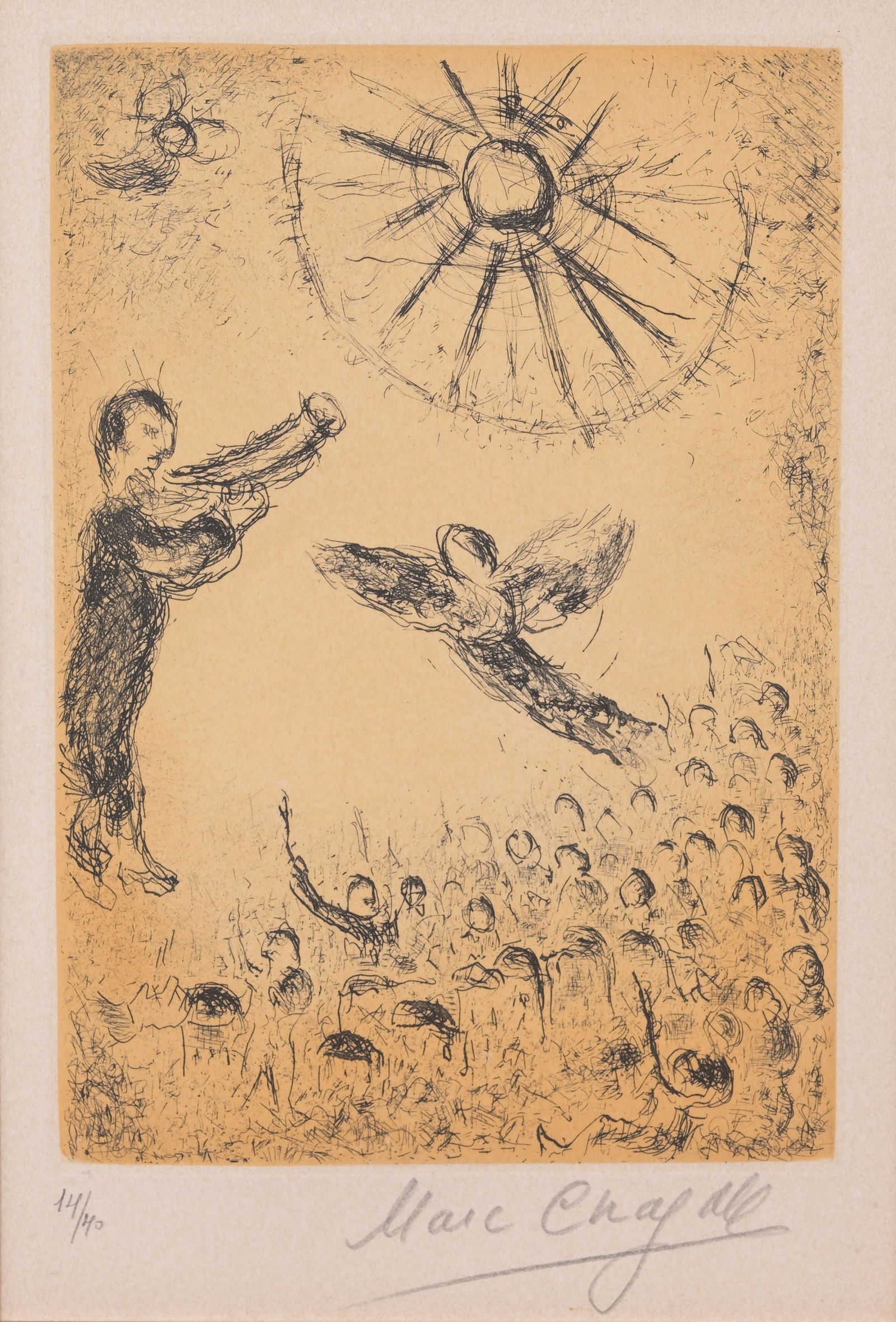 MARC CHAGALL (1887 - 1985) "PSAUMES