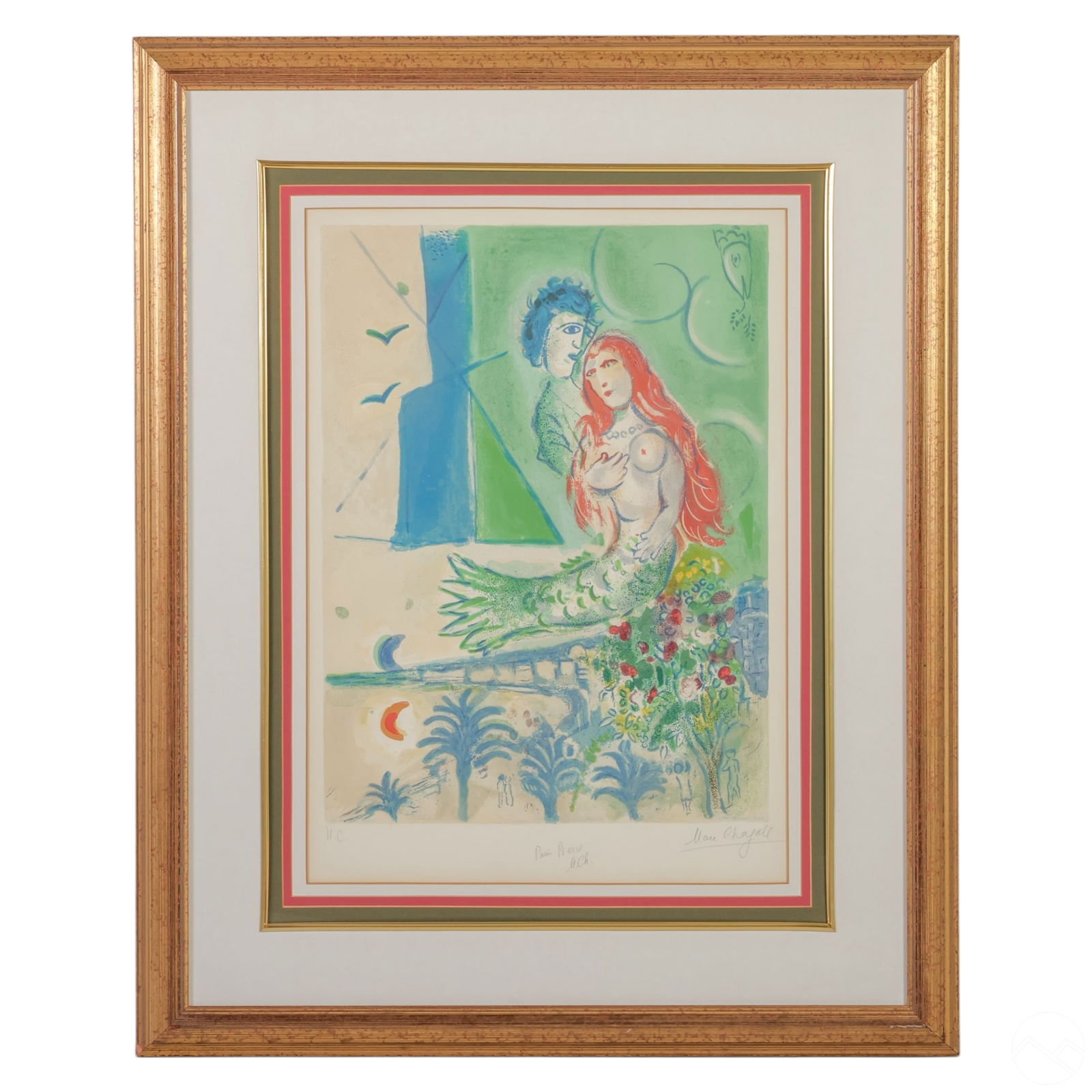 MARC CHAGALL 1887-1985 SIREN AND