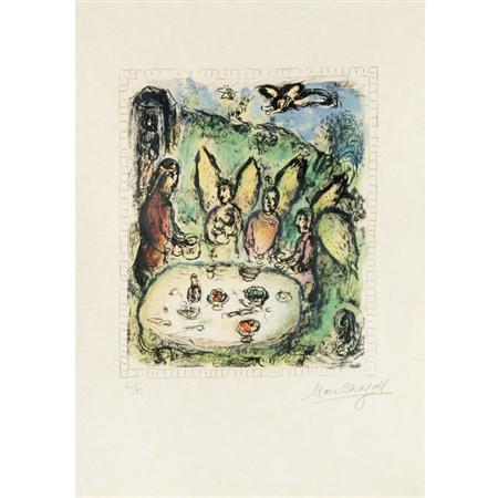 Marc Chagall ABRAHAM AND THE