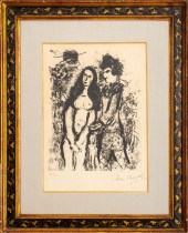 MARC CHAGALL "CLOWN IN LOVE" L