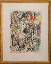 MARC CHAGALL "COUPLE DE PAYSAN