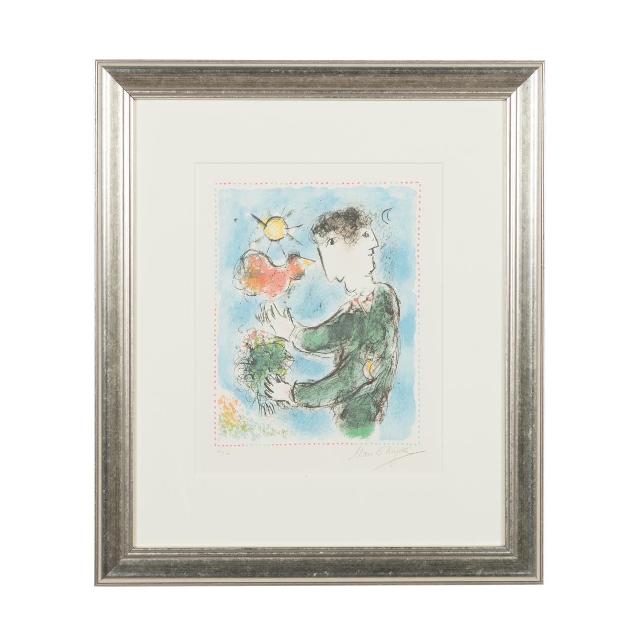 MARC CHAGALL, "DAY BREAK" SIGNED