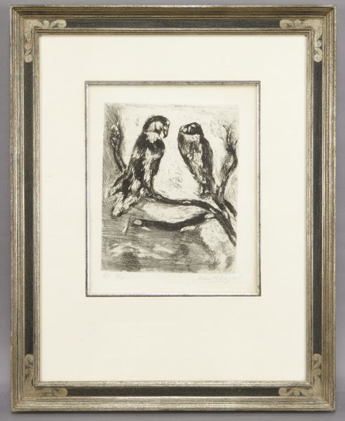 Marc Chagall etching ''The Eagle