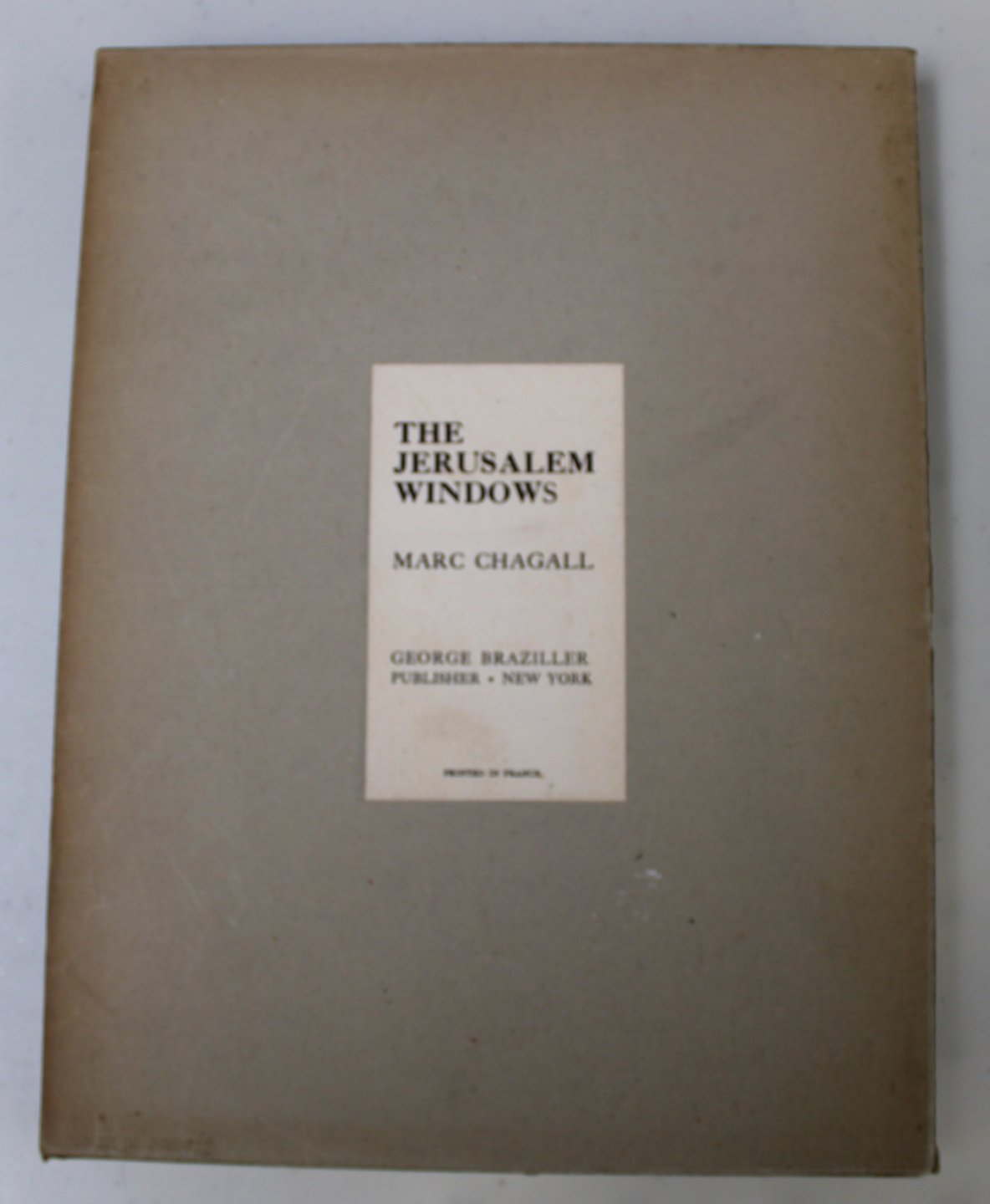 MARC CHAGALL JERUSALEM WINDOWS BOOK
