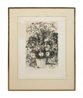 MARC CHAGALL, LE BOUQUET BLANC