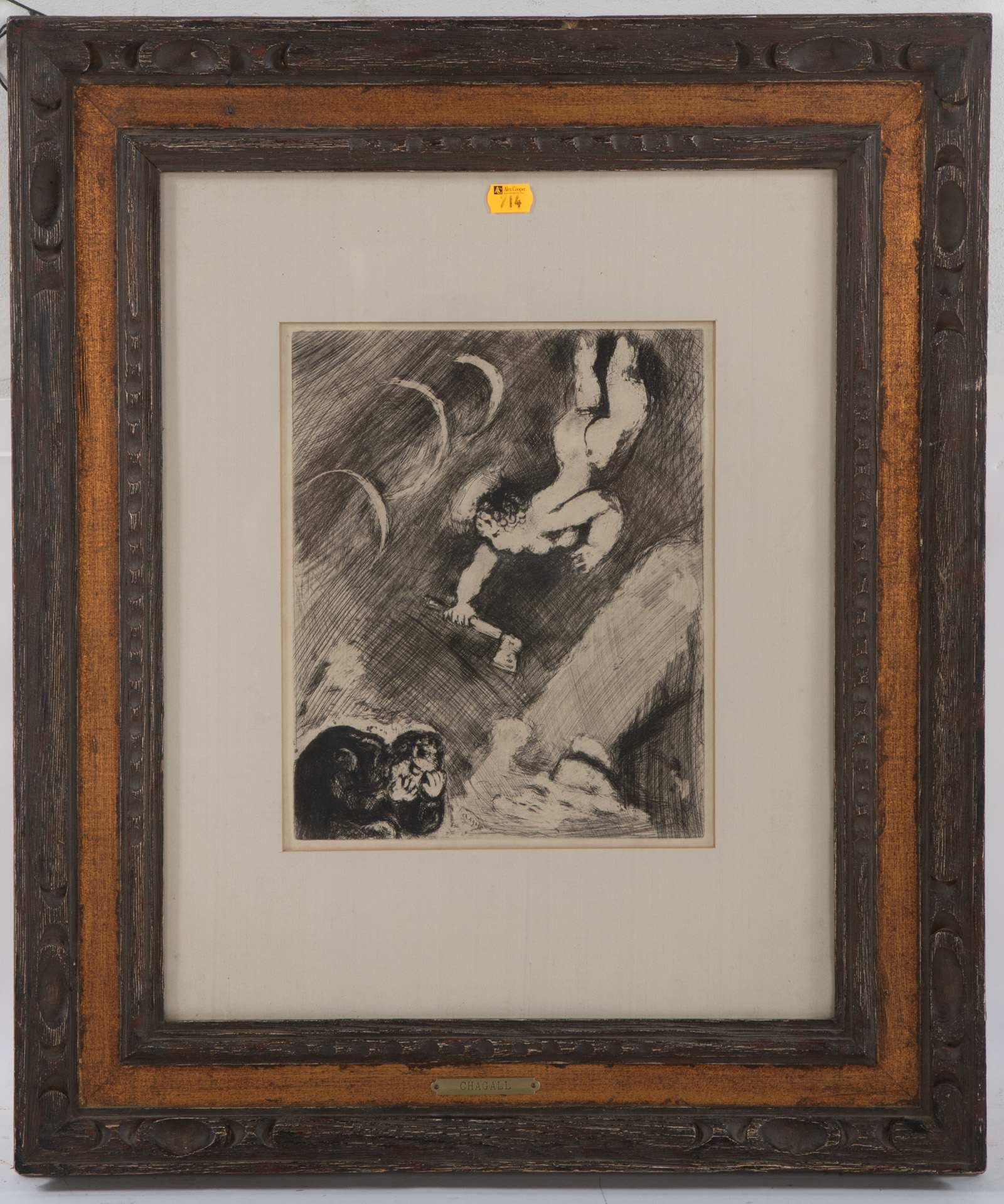 MARC CHAGALL. "LE BUCHERON ET