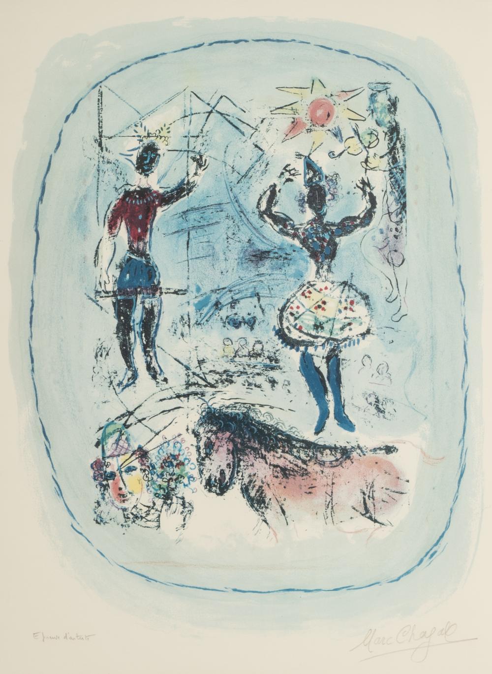 MARC CHAGALL: LE CIRQUE A L'ETOILE,