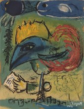 MARC CHAGALL, LE COQ (MAEGHT 1