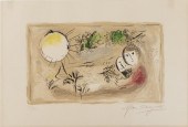 MARC CHAGALL, LE REPOS, LITHOG