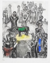 MARC CHAGALL, LE VEAU D'OR, ET