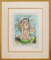MARC CHAGALL "LES TROIS NUS" L