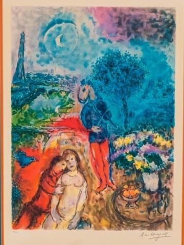 MARC CHAGALL LITHOGRAPH SERENADE