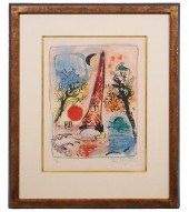 MARC CHAGALL LITHOGRAPH 'VISIO