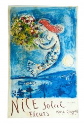 MARC CHAGALL NICE SOLEIL FLEUR