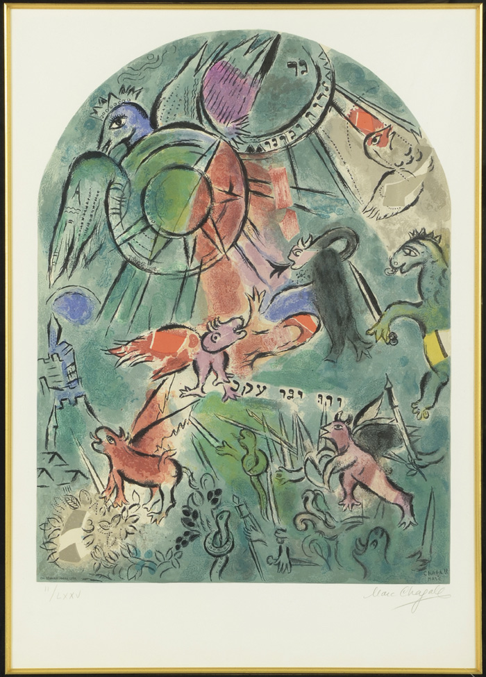 MARC CHAGALL ORIGINAL COLOR STONE