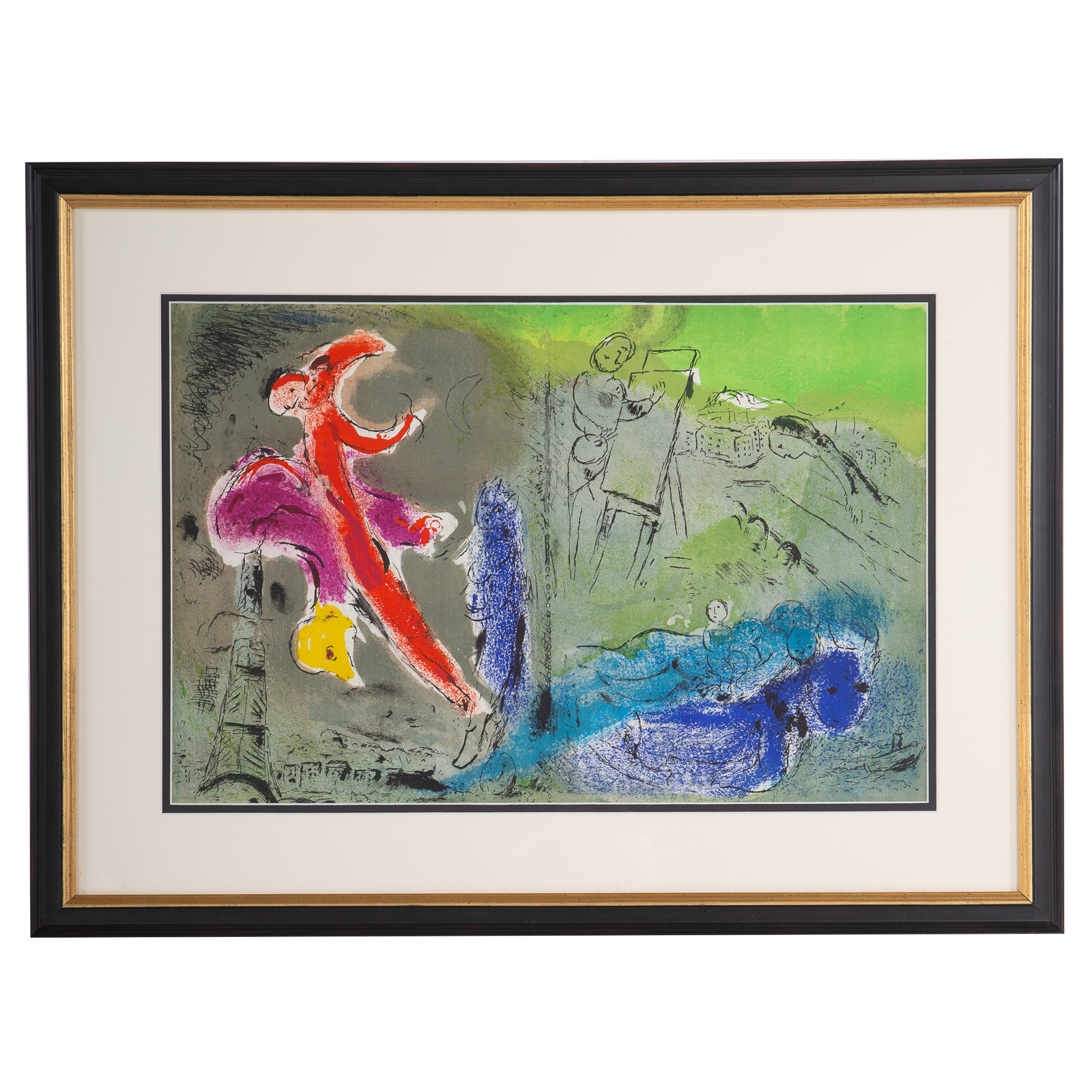 MARC CHAGALL. "PARIS LOVE