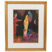 MARC CHAGALL PENCIL SIGNED LIT