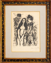 MARC CHAGALL &QUOT;CLOWN IN LO