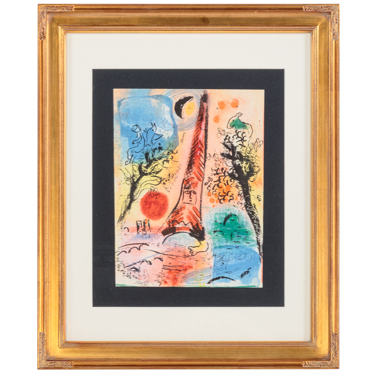 MARC CHAGALL. "VISION OF PARIS -