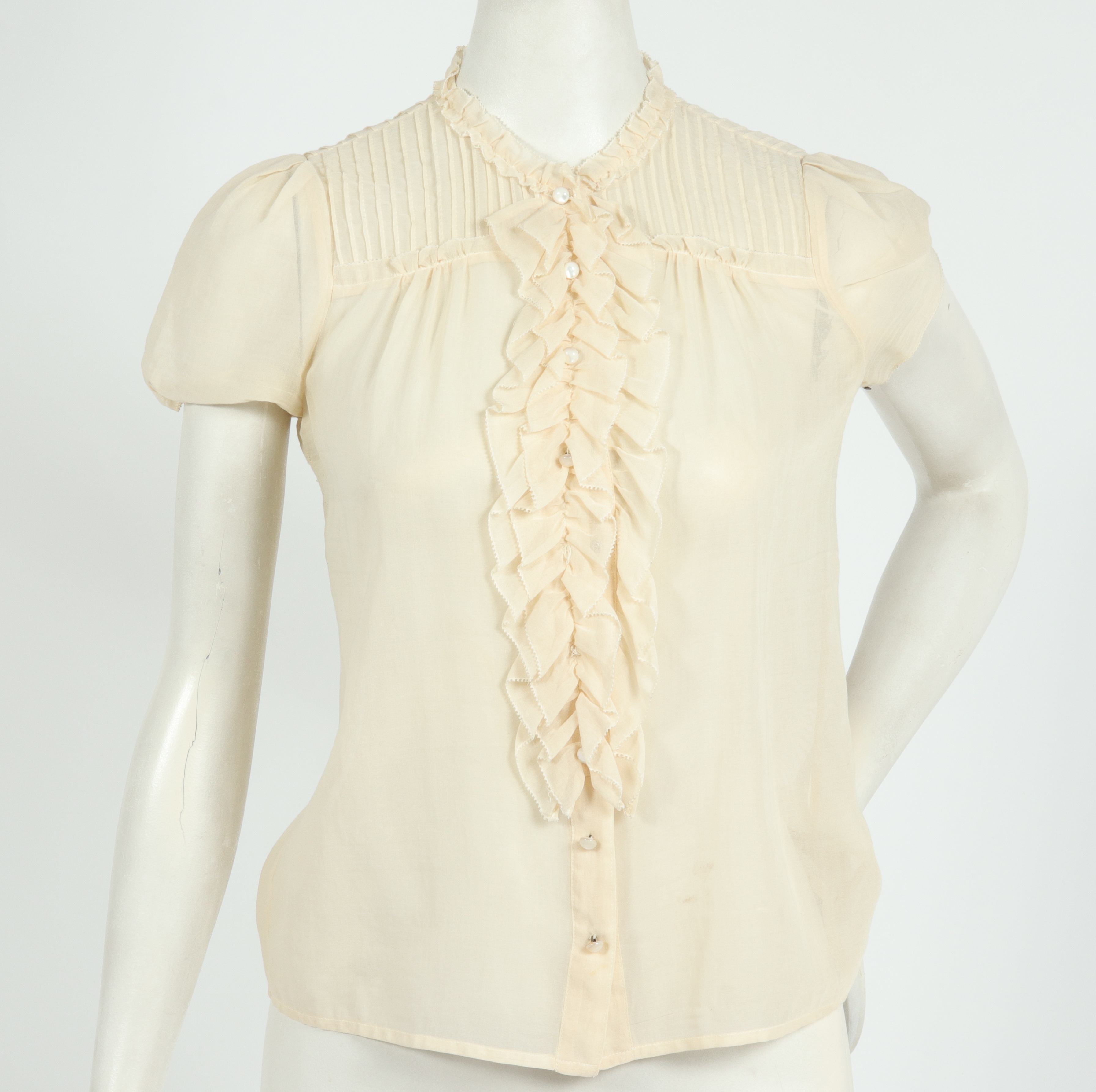 MARC JACOBS RUFFLED BUTTON DOWN