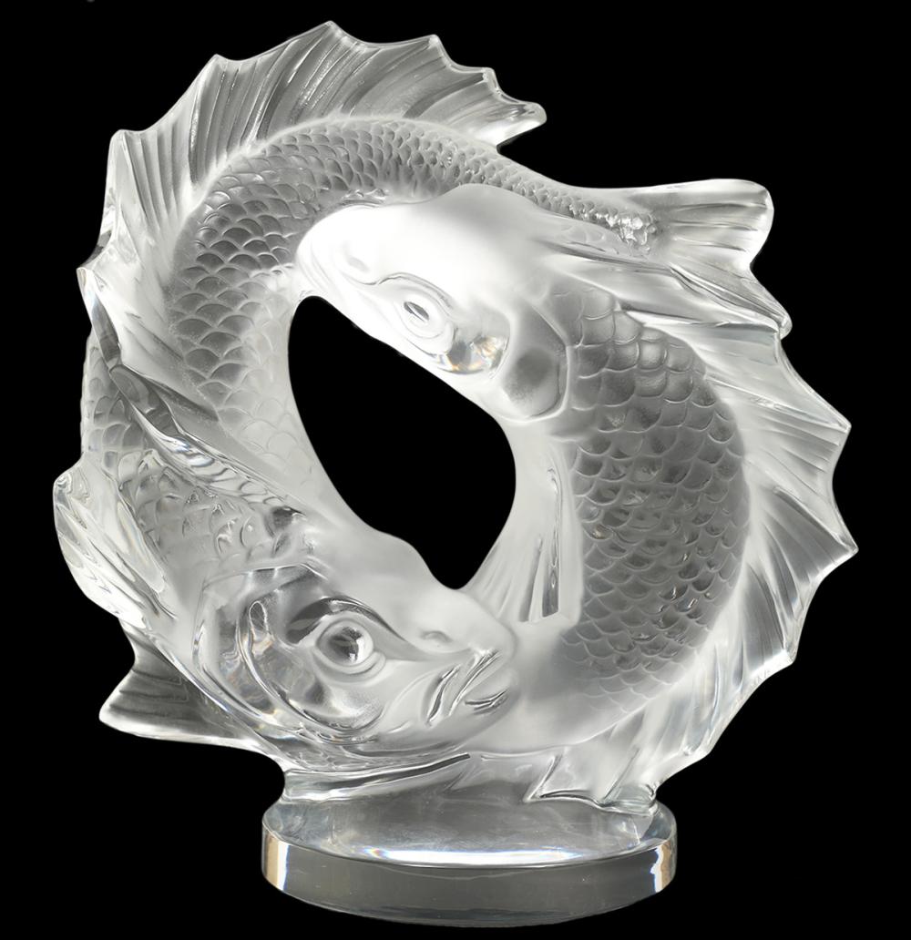 MARC LALIQUE CRYSTAL SCULPTURE