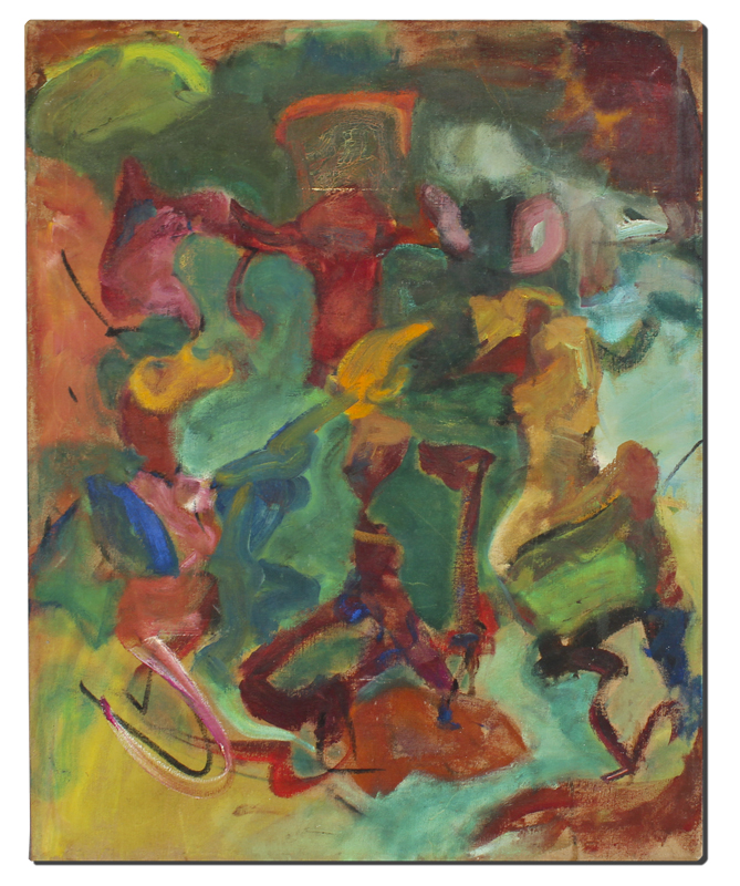 MARC SERVIN ABSTRACT OIL ON CANVAS: