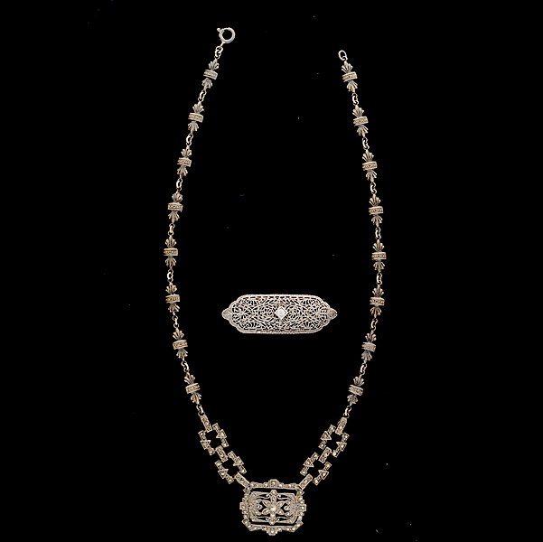 Marcasite Necklace A sterling