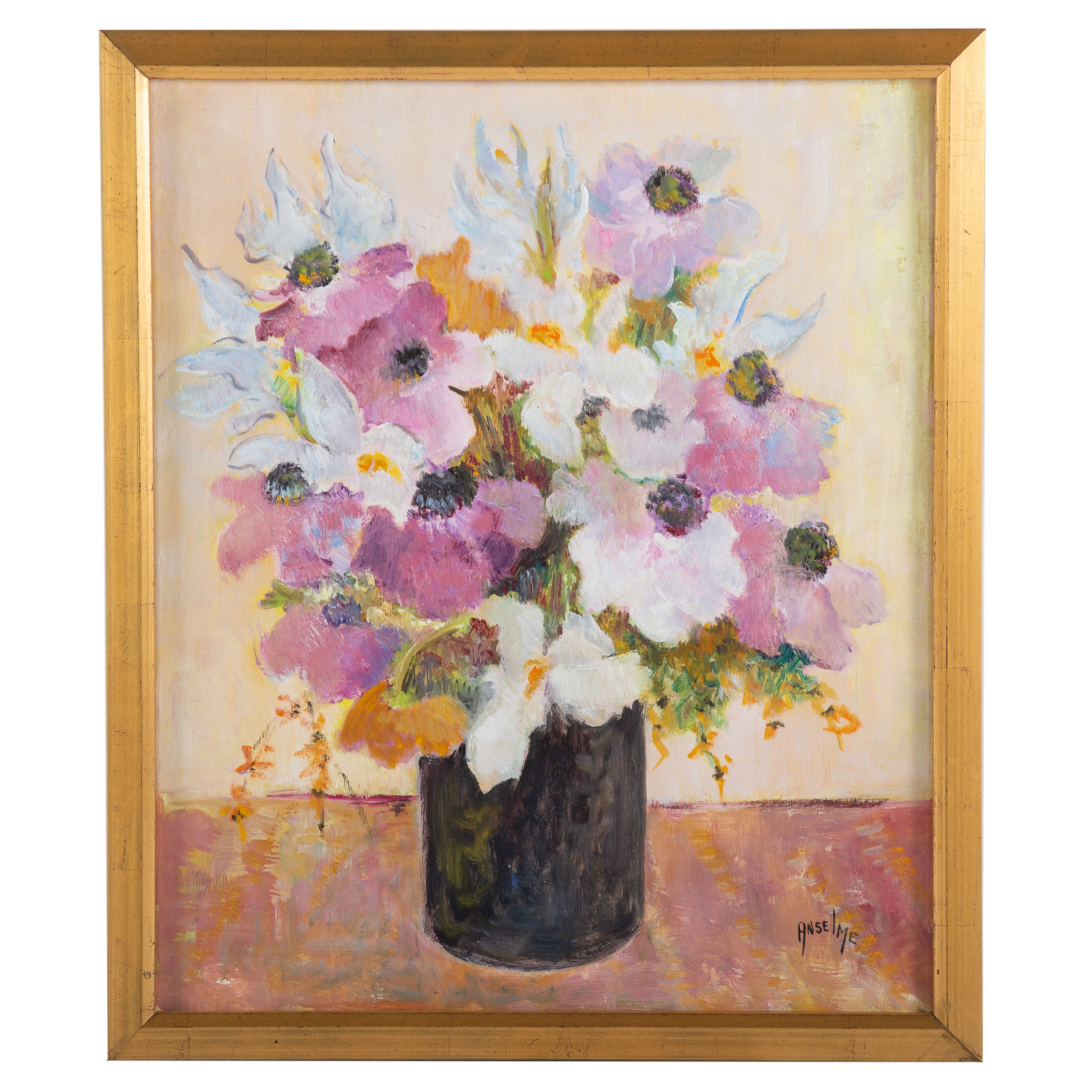 MARCEL ANSELME. FLORAL STILL