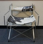 MARCEL BREUER TYPE FAUX COWHID