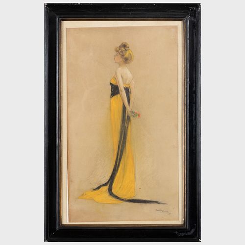 MARCEL CLEMENT (1873-?): WOMAN IN A