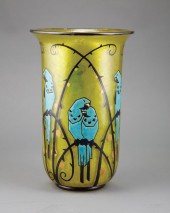 MARCEL GOUPY ENAMELED GLASS VA