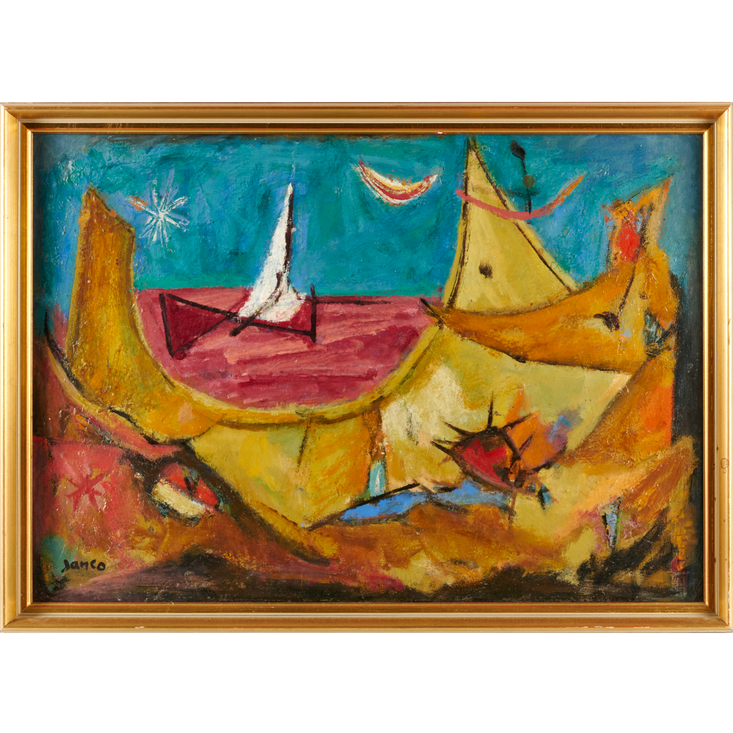 MARCEL JANCO, OIL ON BOARD Marcel