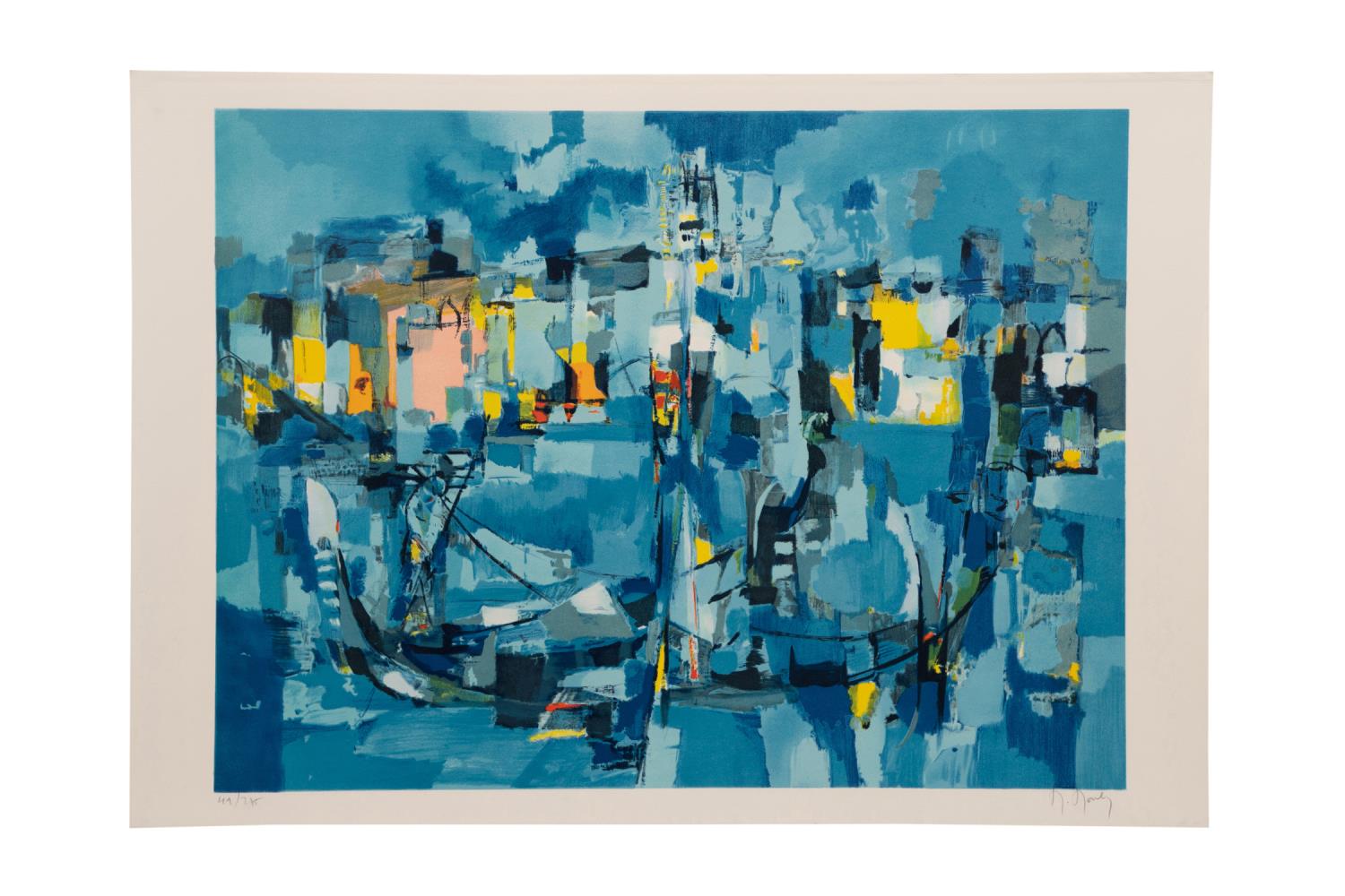 MARCEL MOULY GONDOLAS IN VENICE